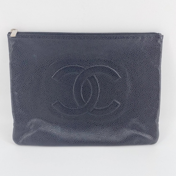 Chanel Black Leather Clutch - Picture 5 of 16